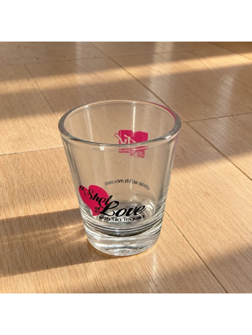 Vintage MTV A Shot at Love Tila Tequila Shot Glass 2000s Reality TV Promo